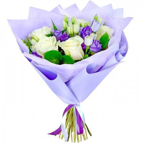 Букет цветов "Романтический блюз"