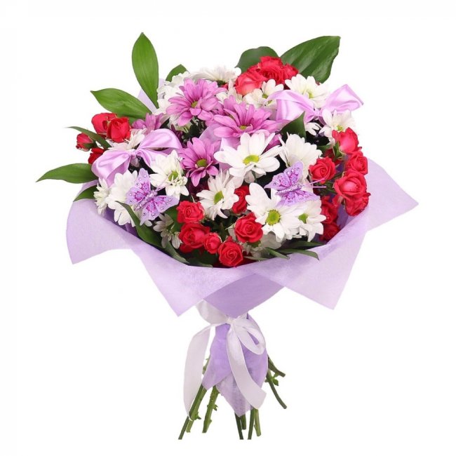 Букет цветов "Утро в саду"